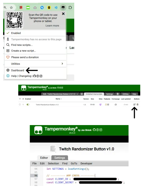 Twitch Randomizer installation screen